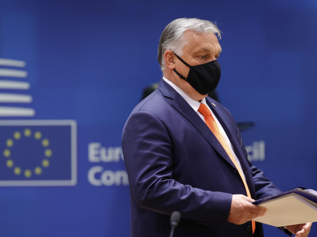 Foto: El primer ministro de Hungría, Viktor Orban, en la cumbre de la Unión Europea. (EFE)