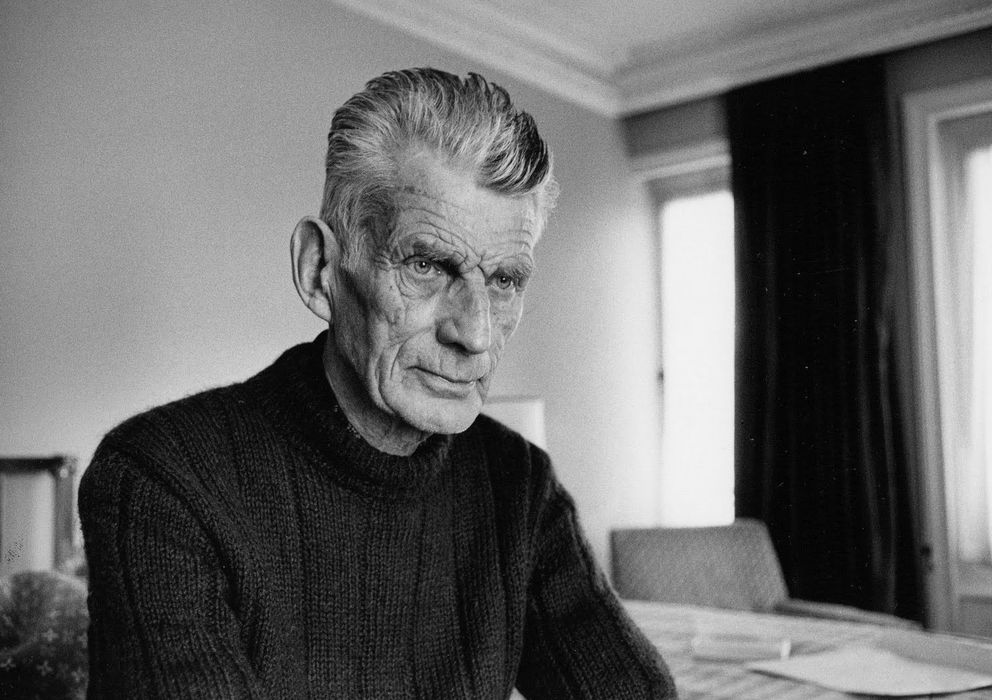Foto: Samuel Beckett fotografiado en Londres, en 1980.