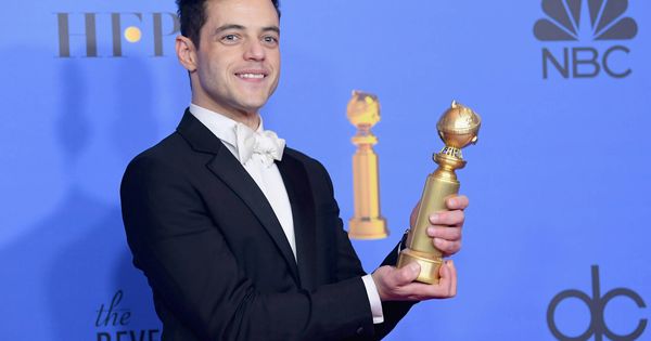 Foto: Rami Malek, tras ganar el Globo de Oro. (Getty)