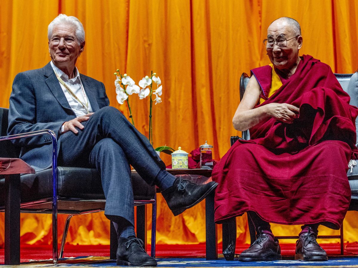 Foto: Richard Gere y el Dalai Lama, en Países Bajos, en 2018. (EFE/R. Utrecht)