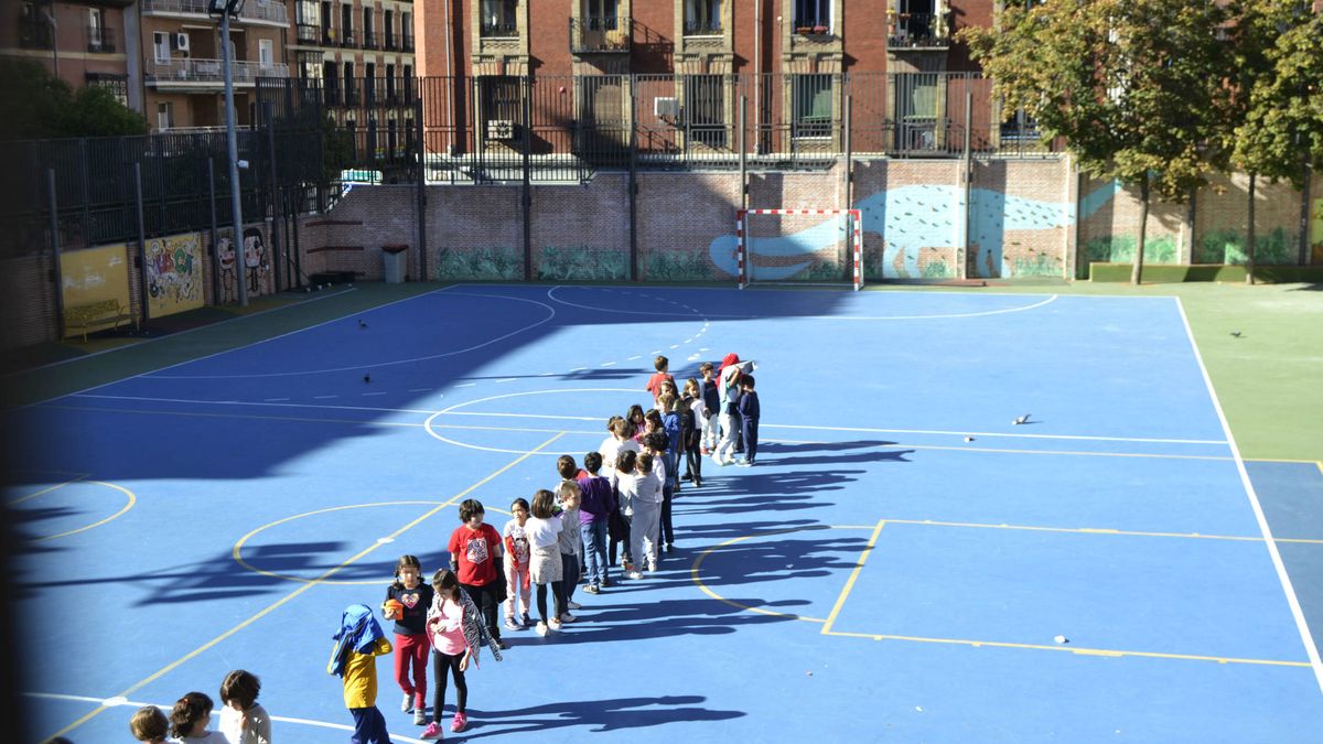 De uno a 55 metros por alumno: así son los patios de los colegios de Madrid según dónde vivas