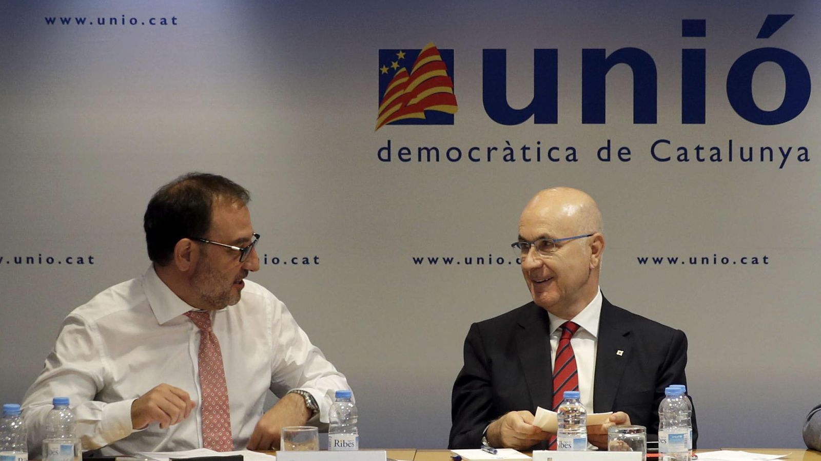 Foto: El presidente de UDC, Josep Antoni Duran Lleida (d), y el secretario general, Ramón Espadaler (i). (EFE)