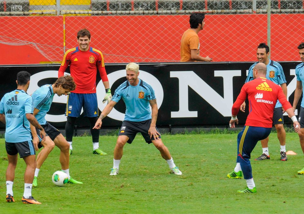 Foto: La Selección entrenando en el Monumental de Guayaquil (Efe).