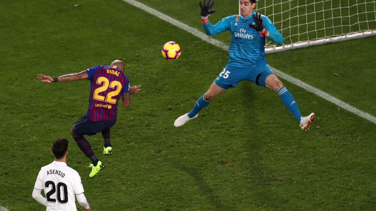 El gol de Arturo Vidal. (Reuters)