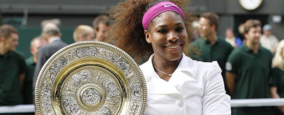 Foto: Serena Williams gana a la polaca Radwanska y consigue su quinto título en Wimbledon