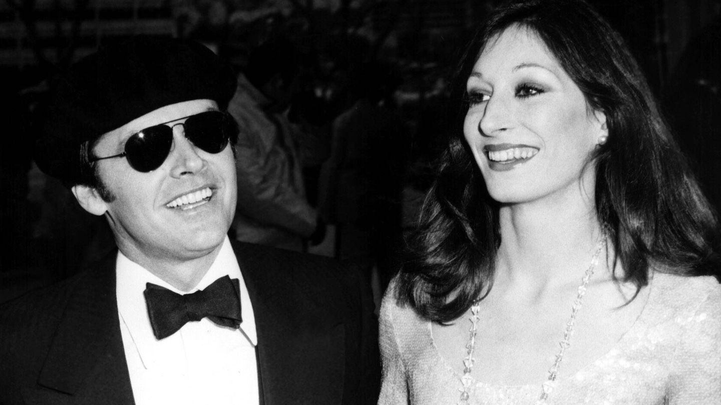 Junto a Jack Nicholson en los Oscar de 1974. (CP)