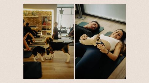 Una tarde haciendo 'puppy' yoga, la última y polémica moda que conquista el Madrid de la milla de oro