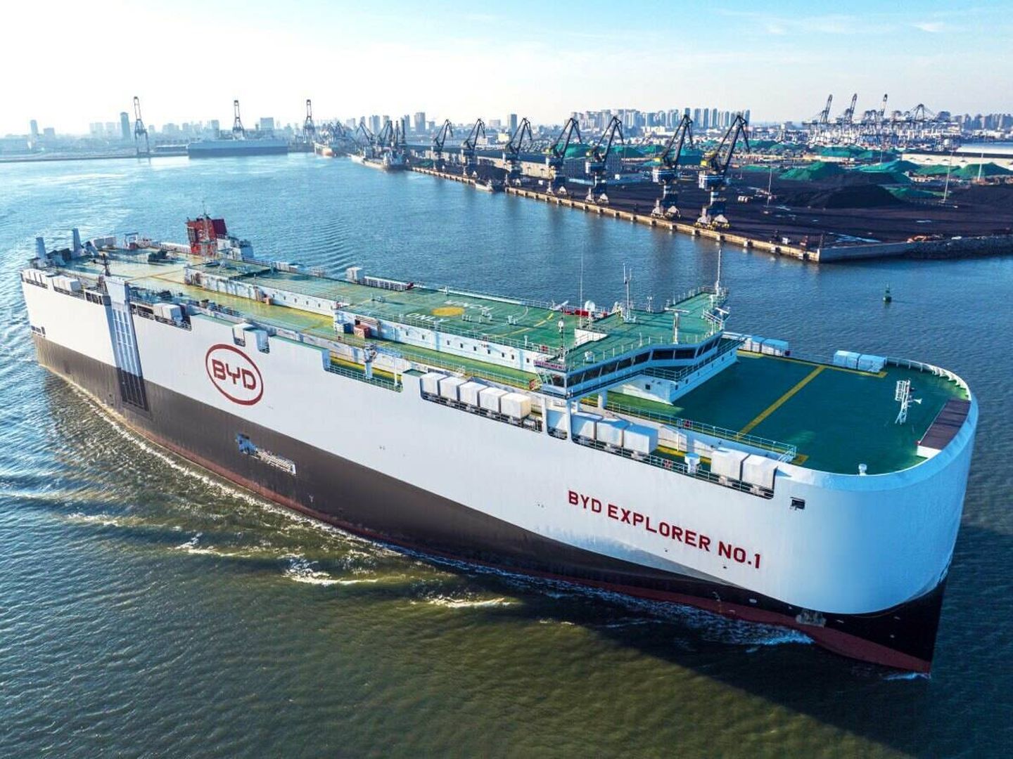 Actualmente, BYD importa a Europa todos sus coches desde China, con su propia flota de barcos.