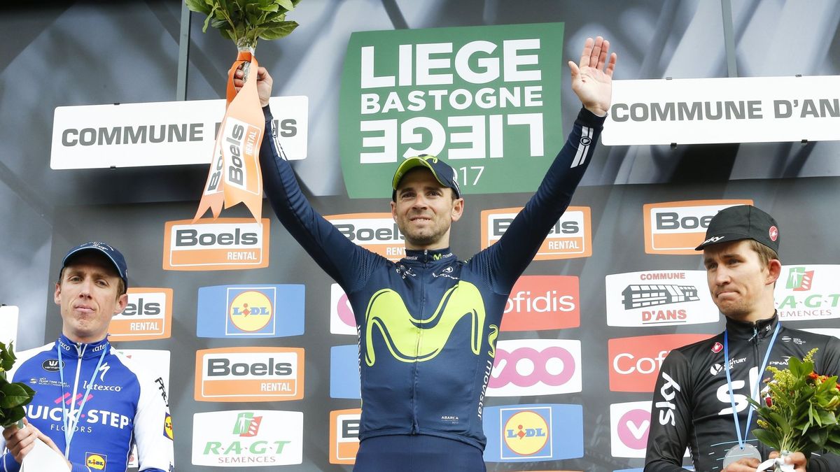 La mayor victoria de Valverde es regalarle la Lieja-Bastoña-Lieja a su amigo Scarponi