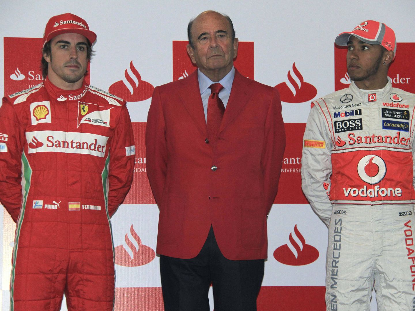 Banco Santander llegó a patrocinar a la vez a Ferrari y McLaren. (EFE)