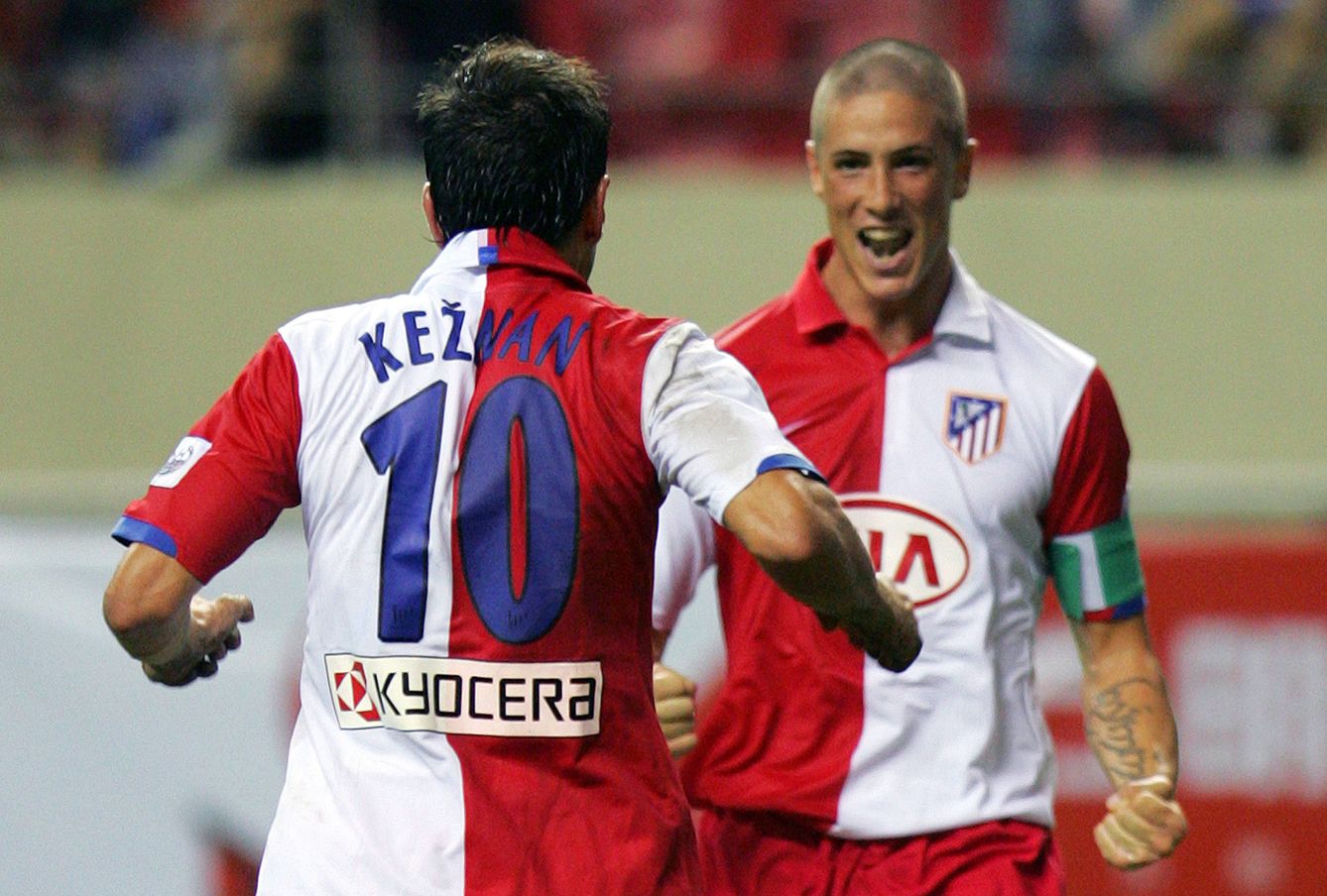 Kezman y Fernando Torres coincidieron en el Atlético de Madrid en la temporada 2005/2006 (Reuters)