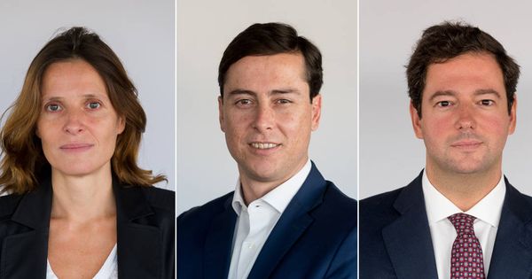 Foto: Los nuevos socios de Linklaters Carmen Burgos (mercantil), Adolfo Guerrero (inmobiliario) y Alejandro Meca (fiscal). 
