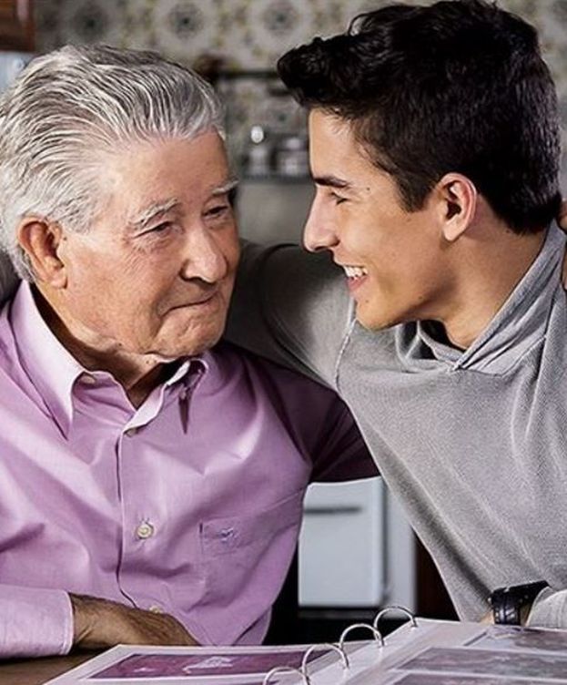 Foto: Marc Márquez junto a su abuelo (Instagram)