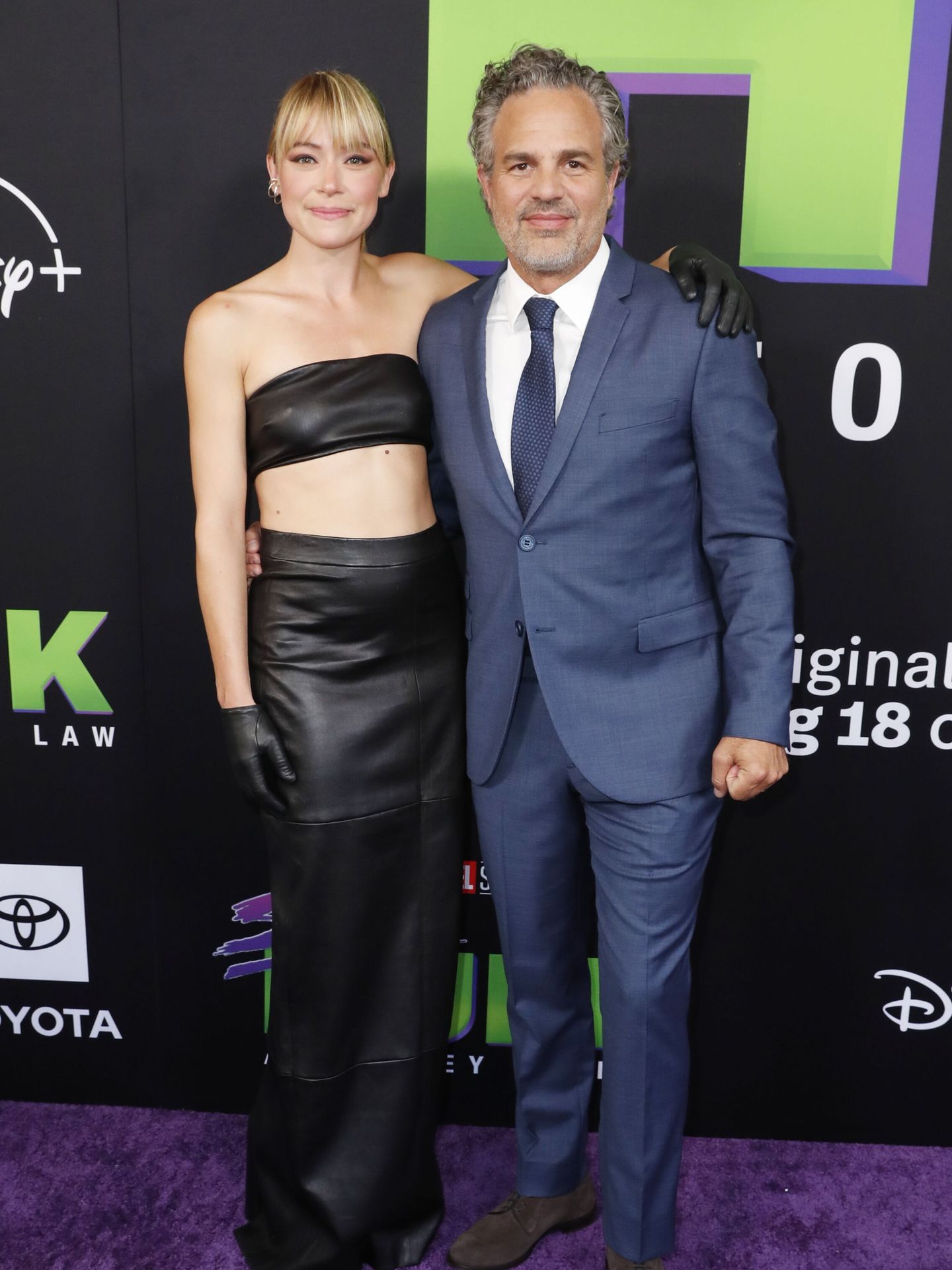 Tatiana Maslany y Mark Ruffalo, juntos por 'She-Hulk'. (EFE/Etienne Laurent)