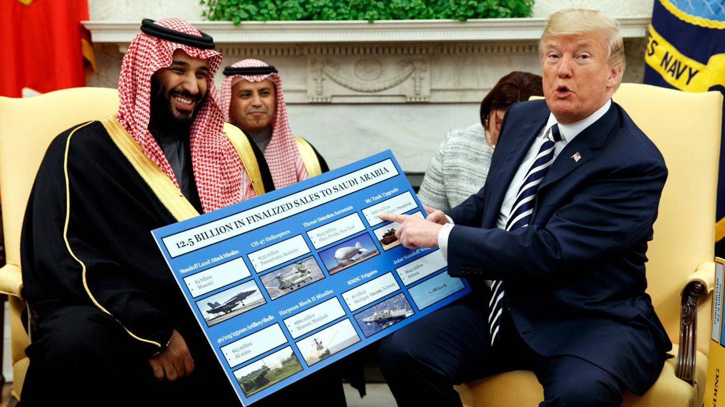 Mohammed Bin Salman y Donald Trump. (Filmin)