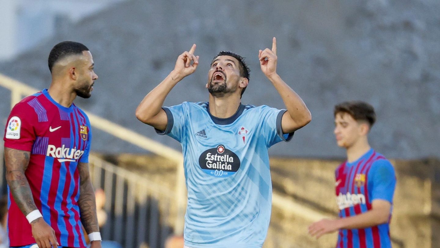 Nolito celebra su gol. (EFE/Laandeira Jr) 
