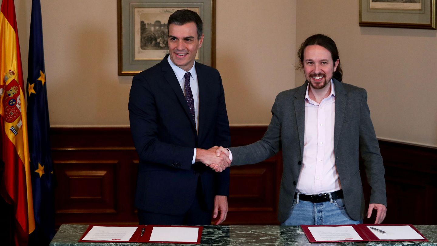 Pedro Sánchez y Pablo Iglesias. (Reuters)