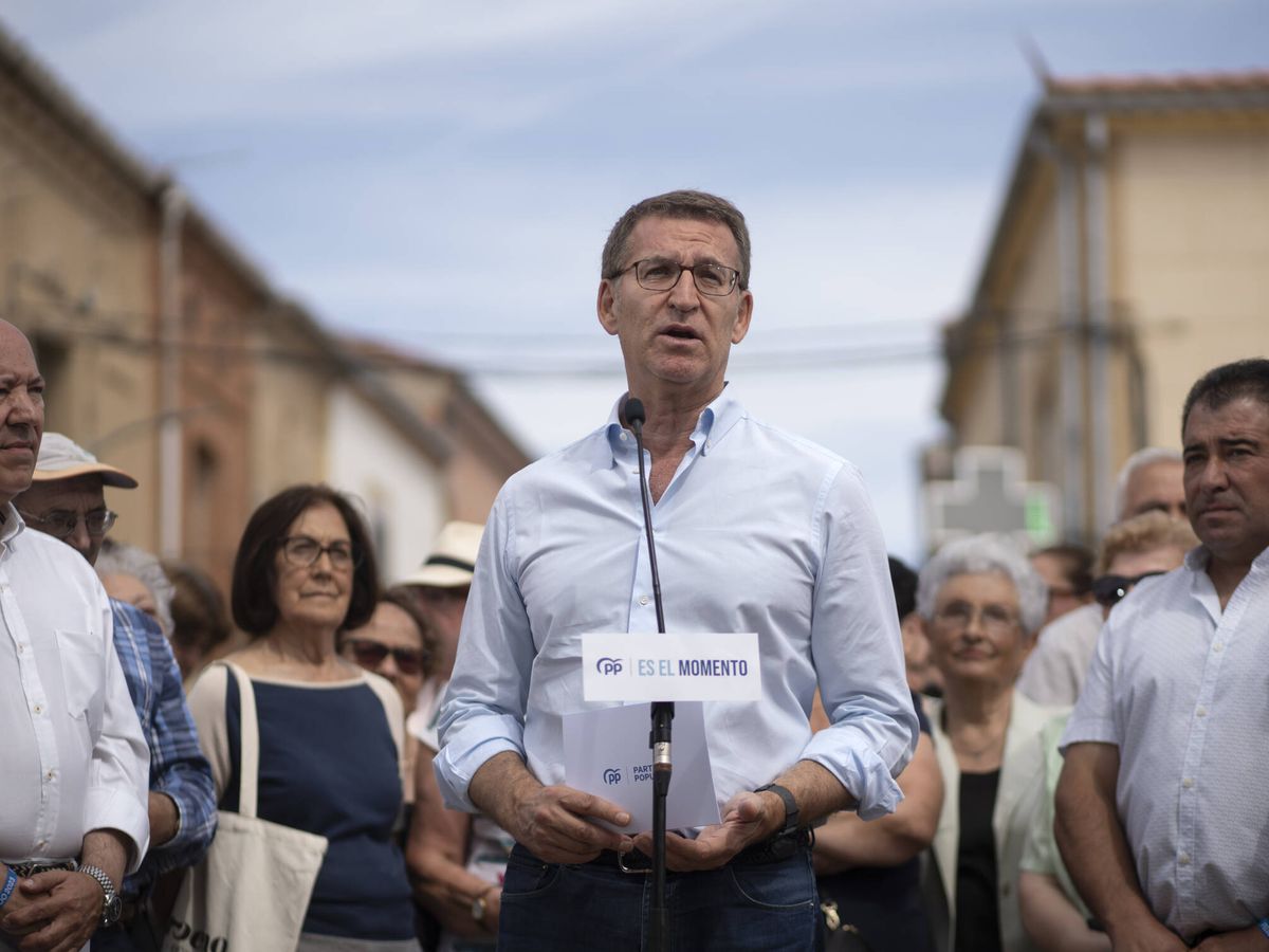 Foto: El presidente del Partido Popular y candidato a la Presidencia del Gobierno, Alberto Núñez Feijóo. (EP/Emilio Fraile)
