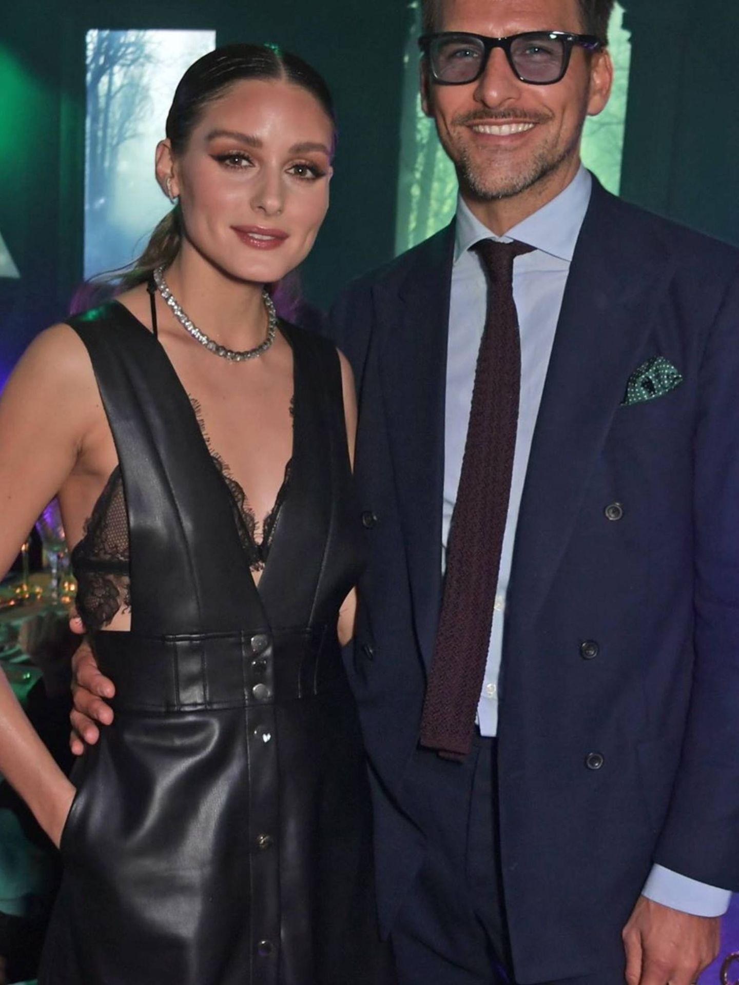 Olivia Palermo y su marido en Londres. (Instagram @purplepr)