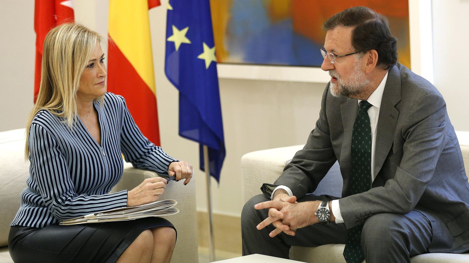 Foto: Rajoy sigue hoy la ronda de presidentes de CCAA con Cifuentes. (EFE)