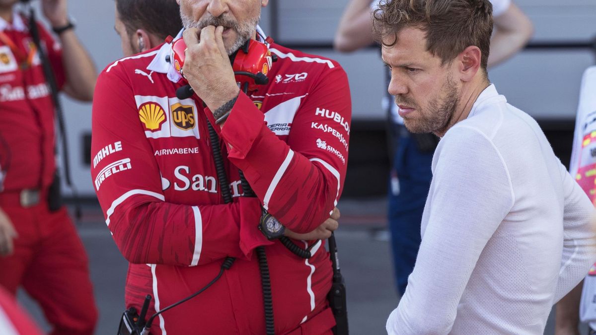 Cuando Ferrari deja solo a Sebastian Vettel de los dardos que recibe 