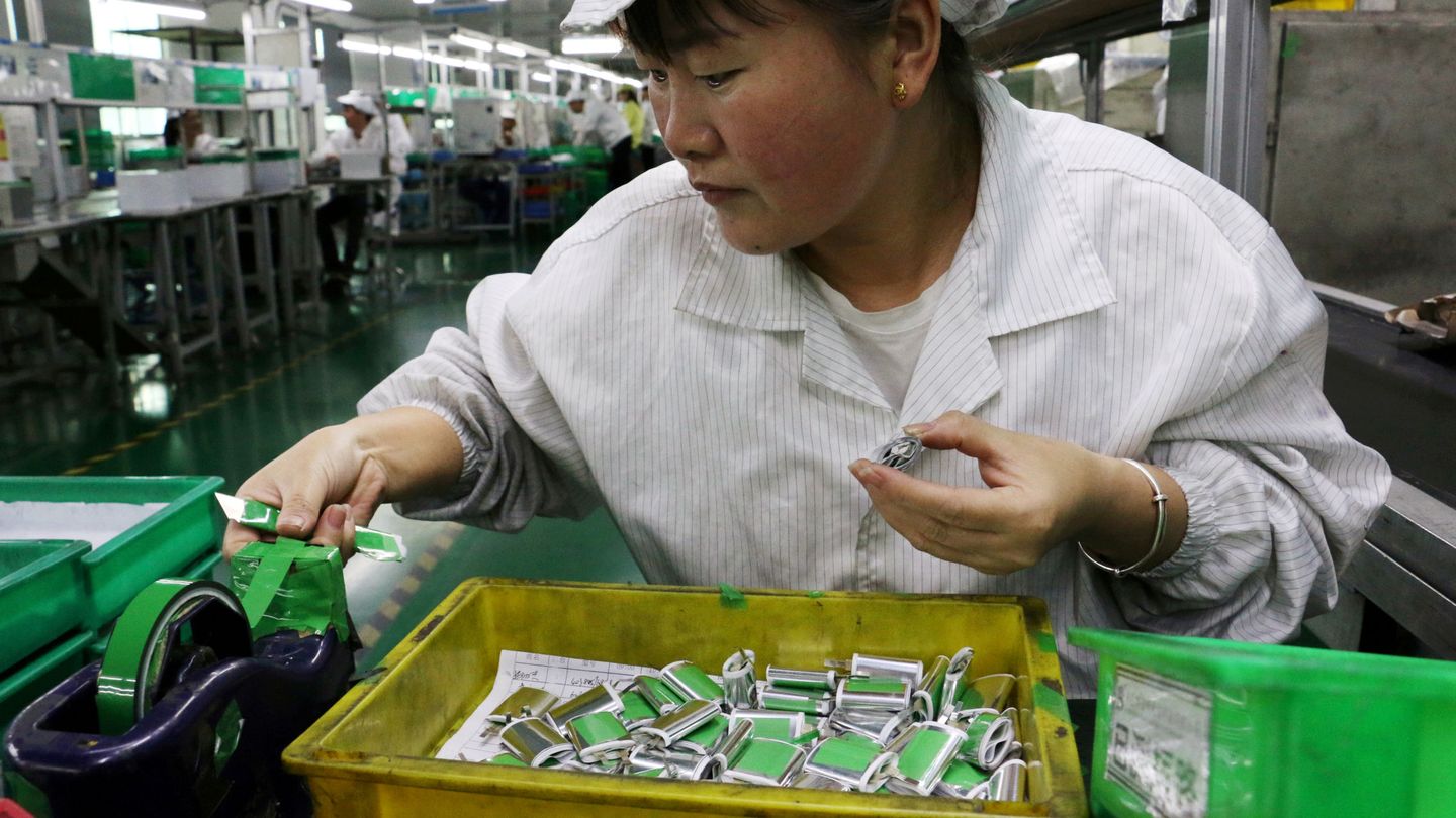 Una fábrica de pilas en Dongguan, provincia de Guangdong, en China. (Reuters)