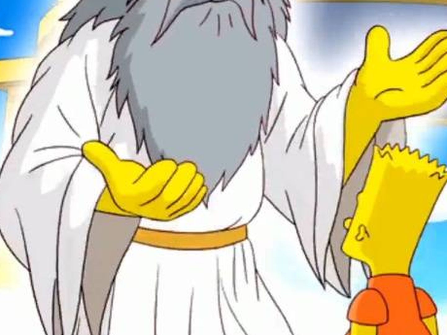 Dios habla con Bart Simpson