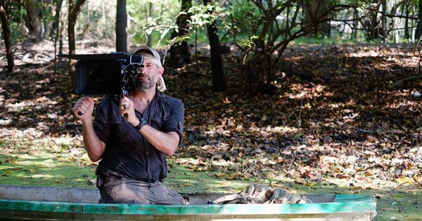 Foto: Paul Mungeam durante el rodaje de 'Expedición Mungo'. (Animal Planet)