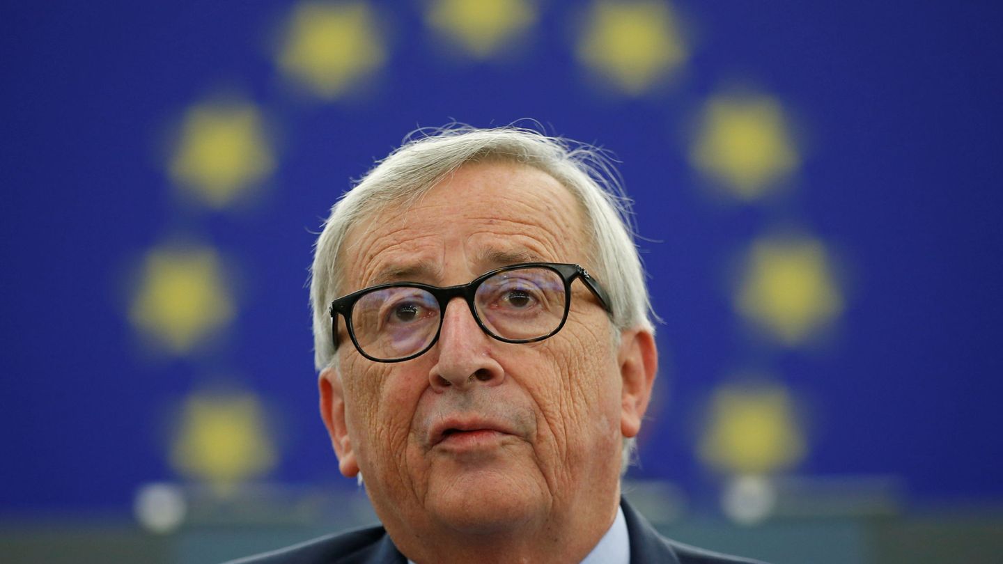 Juncker durante su último discurso del Estado de la UE. (EFE)