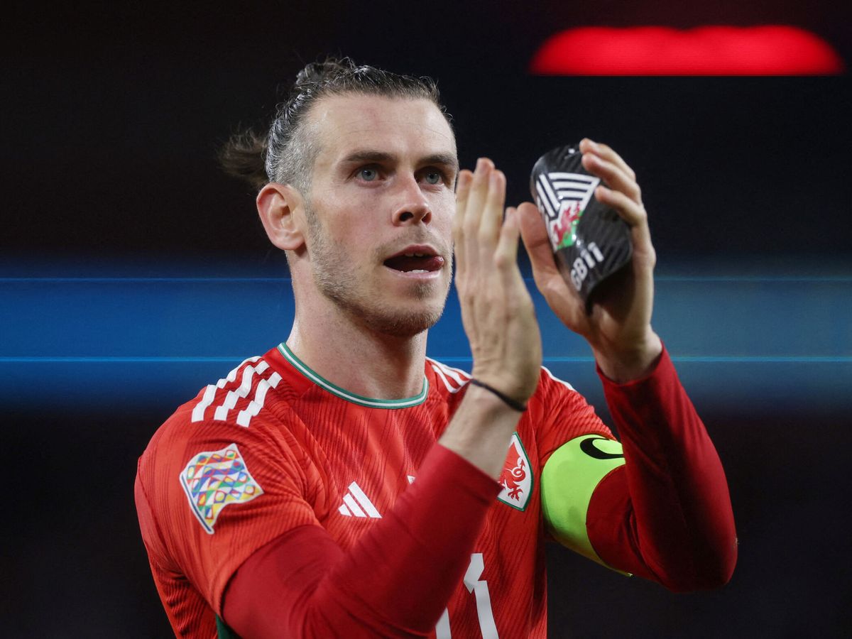 Foto: Bale celebra un gol con Gales. (Reuters/Paul Childs)