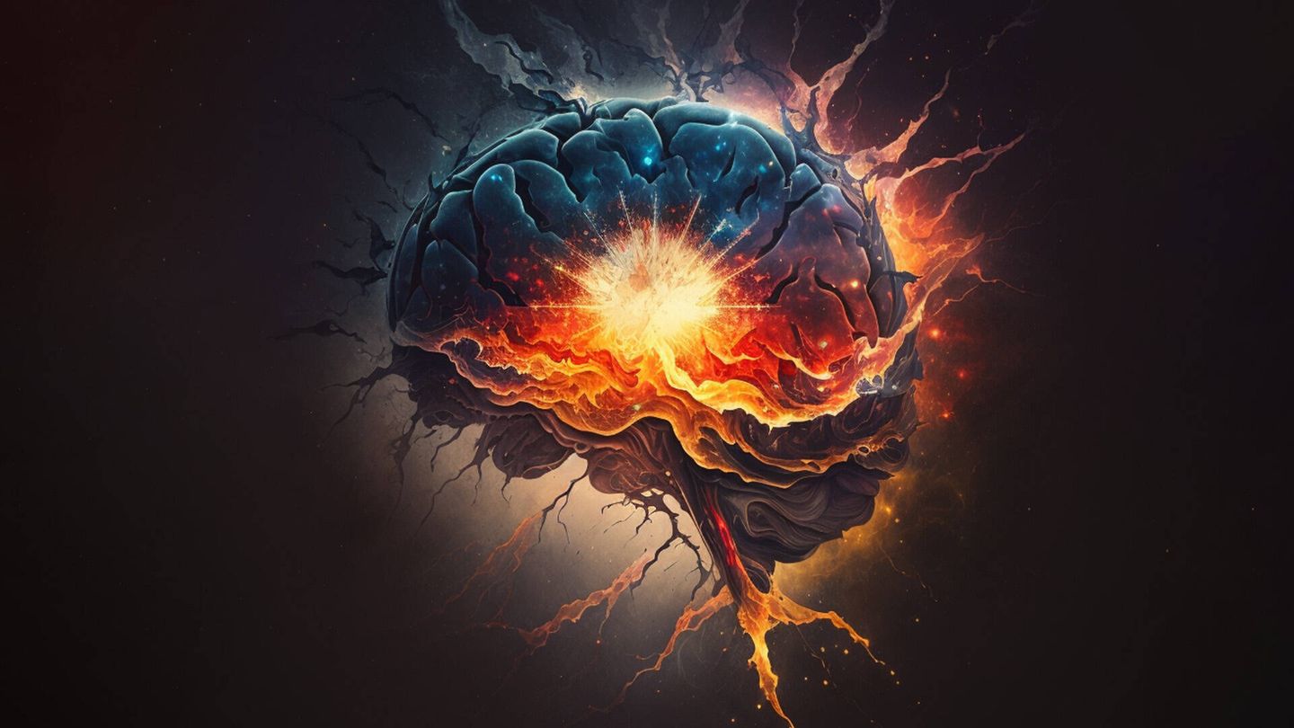 El cerebro sigue siendo uno de los grandes desconocidos del ser humano. (Novaceno/Midjourney)