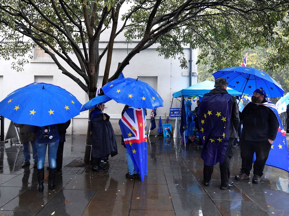Foto: Manifestantes pro UE, en Londres. (Reuters)