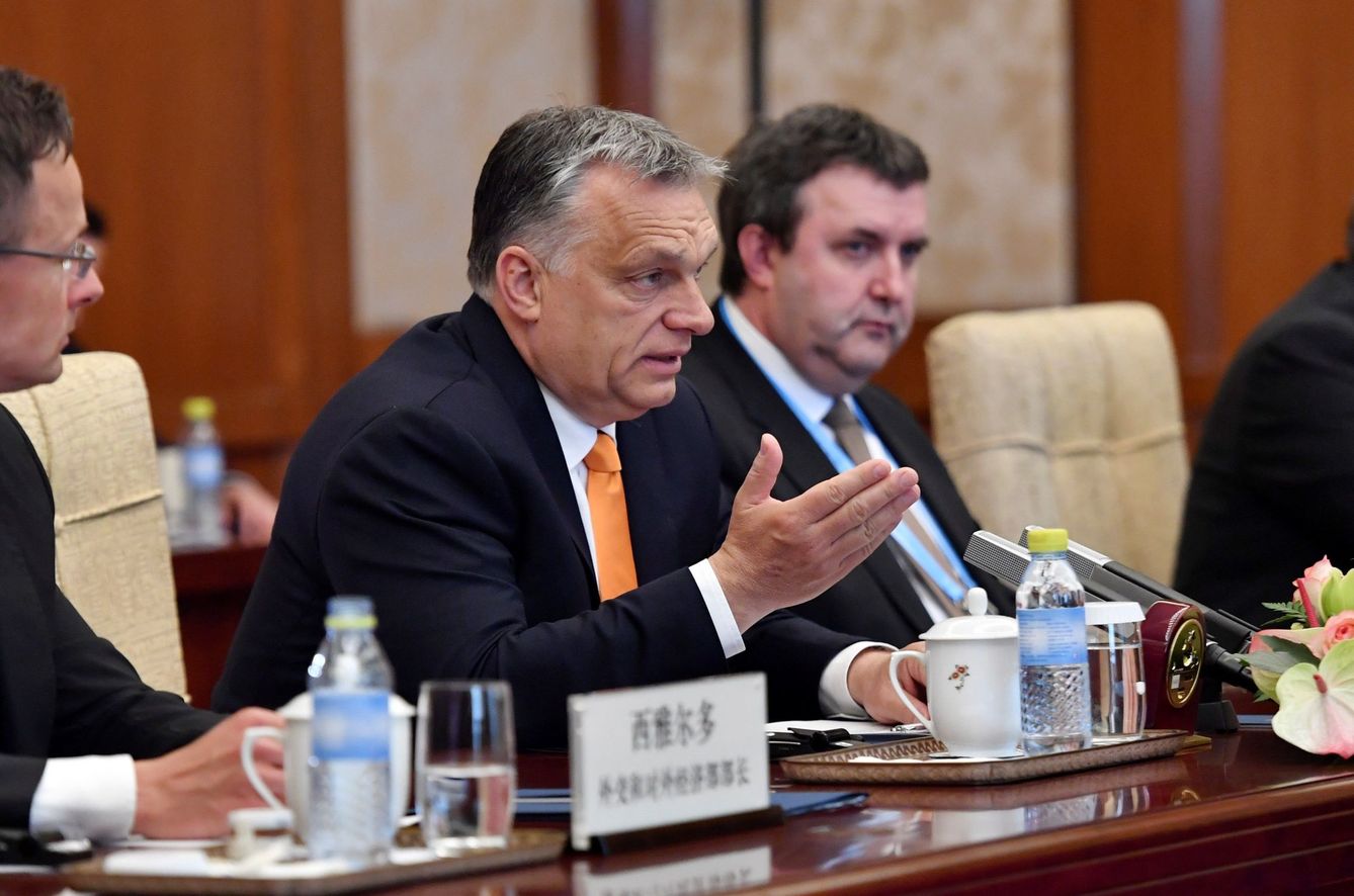 El primer ministro de Hungría Viktor Orban, en Pekín, China. (EFE)