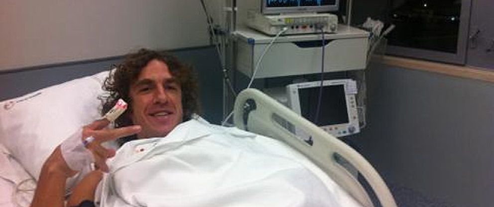 Foto: La mala suerte reta de nuevo a un Carlos Puyol optimista: "Pronto a tope"