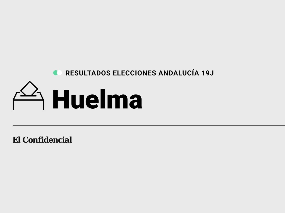 Foto: Resultados en Huelma, Jaén, de las elecciones de Andalucía 2022 este 19-J (C.C./Diseño EC)