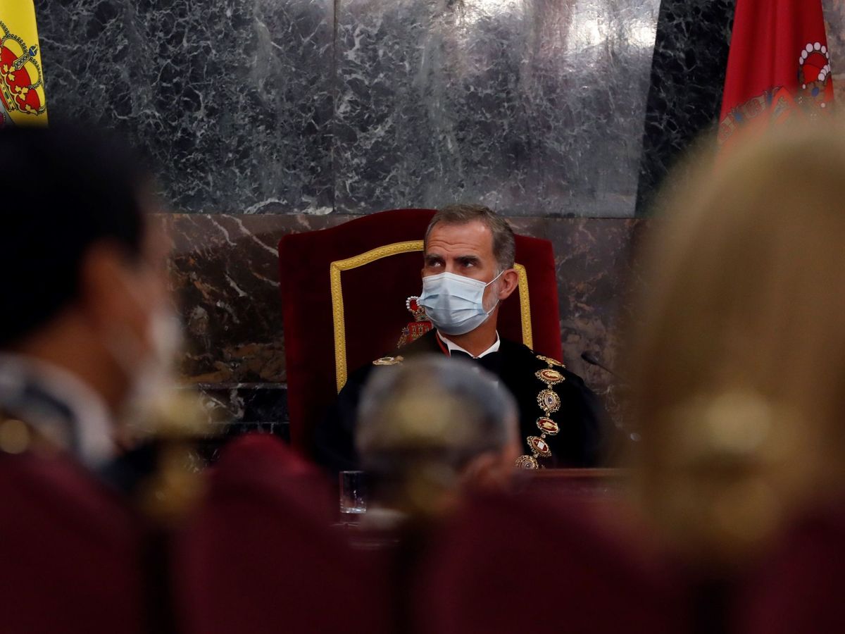 Foto: El rey Felipe VI inaugura el año judicial. (EFE)