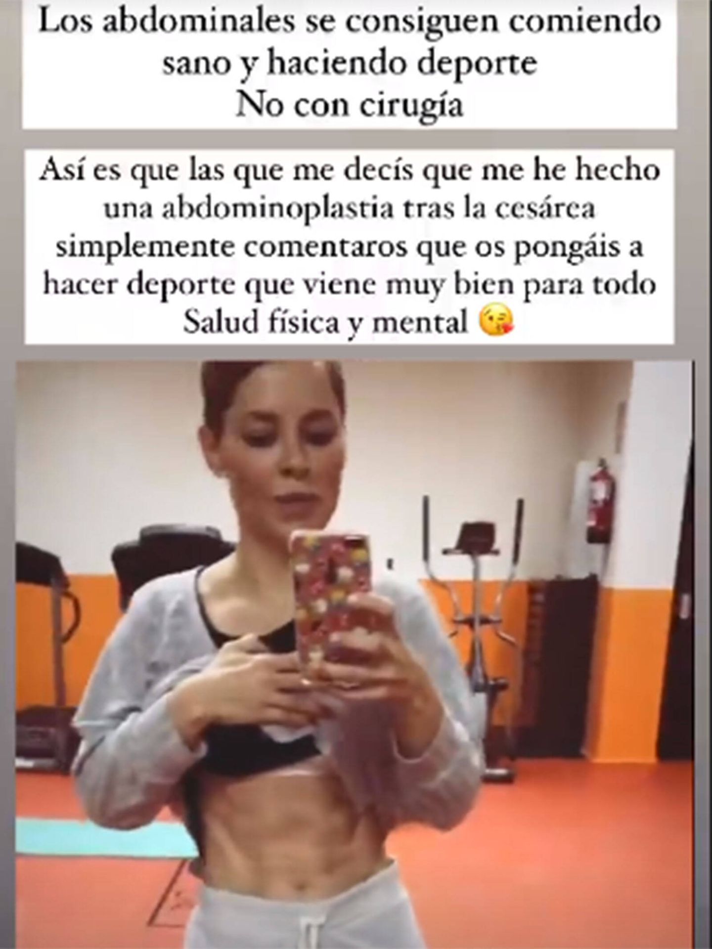 Soraya Arnelas enseña sus abdominales en redes sociales. (Instagram @soraya82)