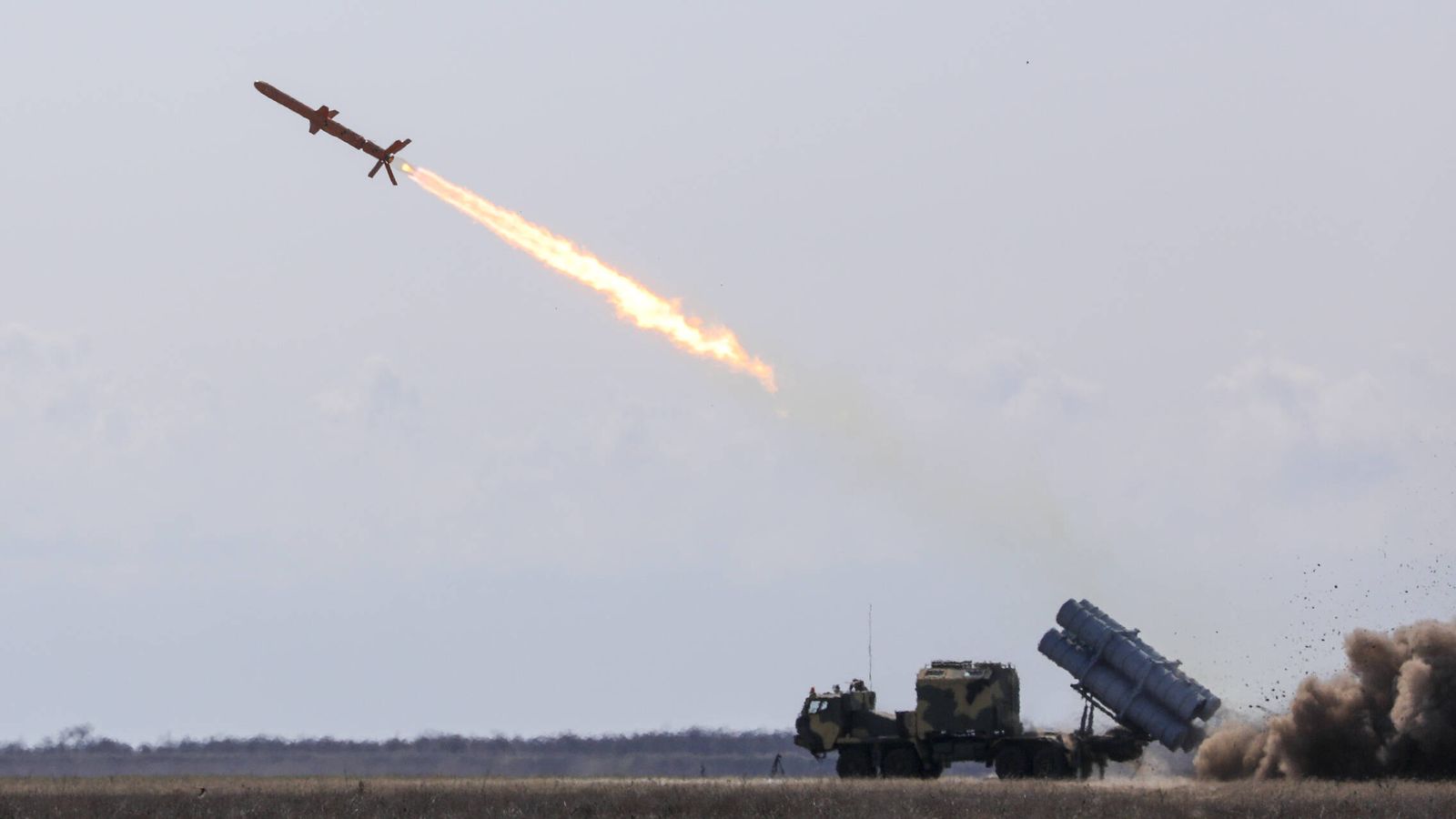 Lanzamiento de un misil Neptune en 2019. (President.gov.ua)