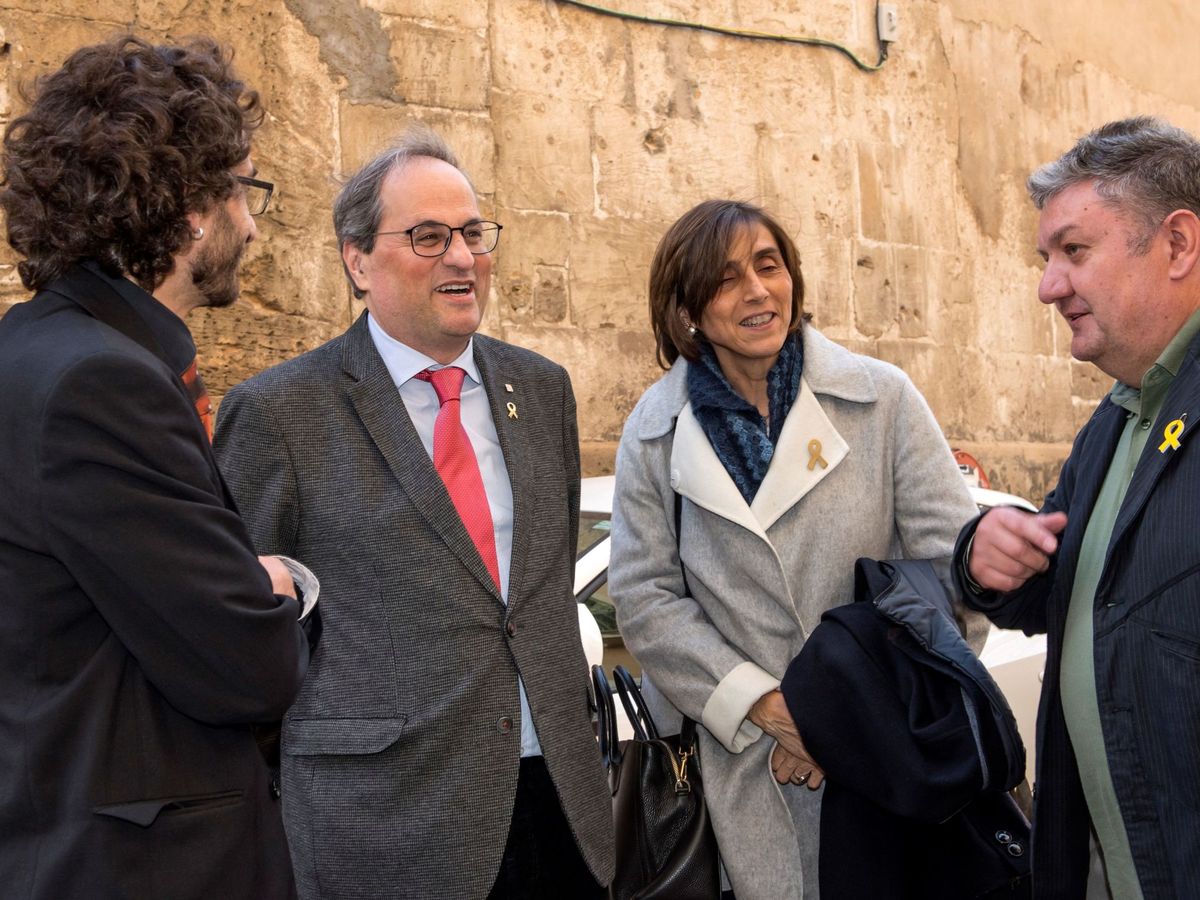 Foto: Imagen de archivo del expresident de la Generalitat, Quim Torra, junto a su mujer, Carola Miró. (EFE/Atienza)