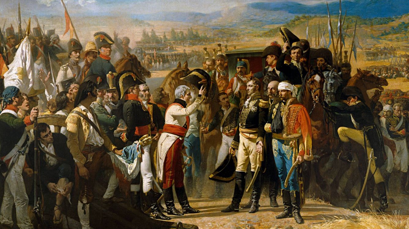 Foto: Las tropas francesas de Napoleón Bonaparte se rinden ante las españolas en Bailén  el 19 de julio de 1808 según un cuadro de Casado de Alisal (1864)