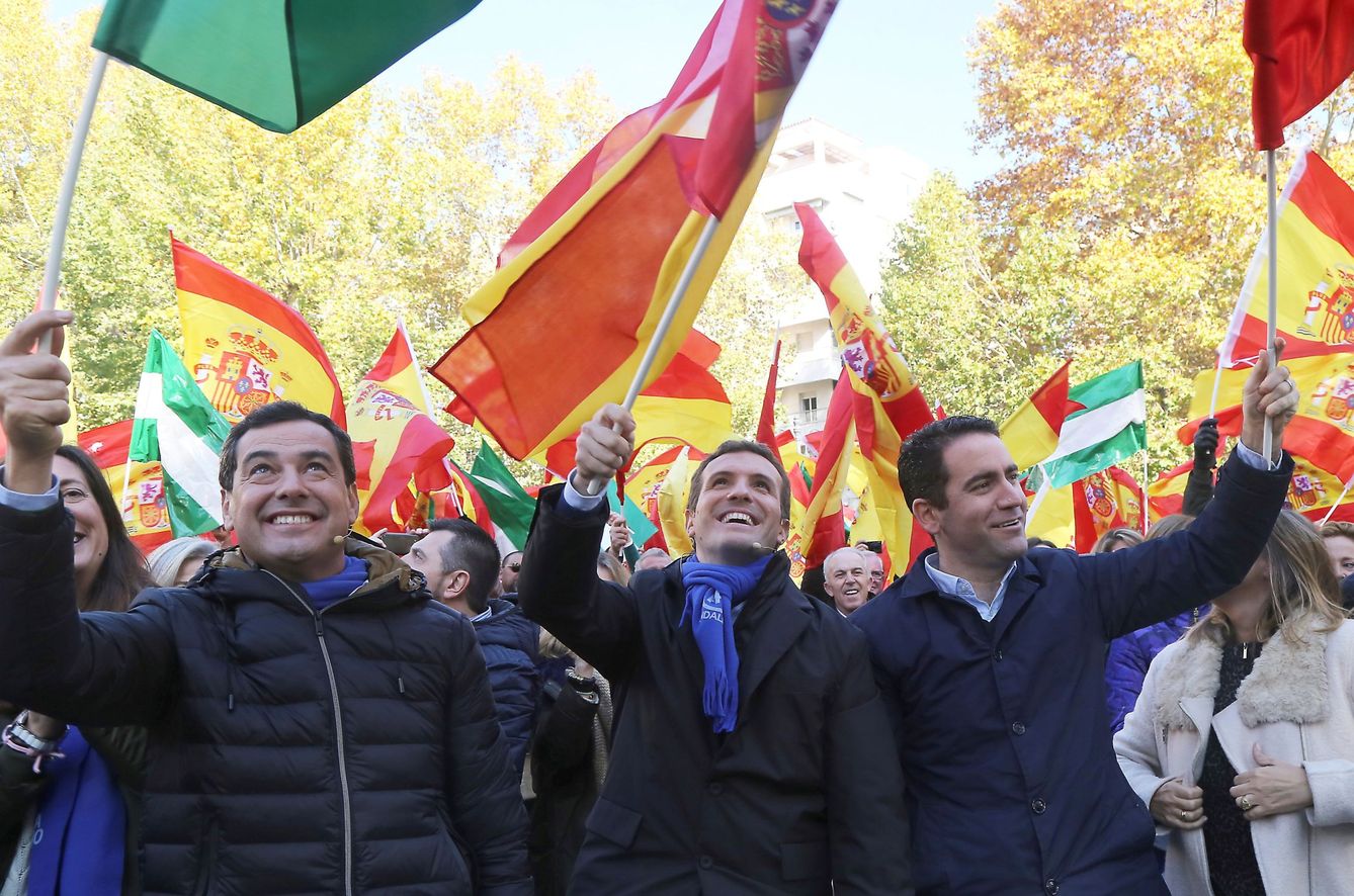 Mitin del PP en Granada de cara a las elecciones andaluzas del 2 de diciembre. (EFE)