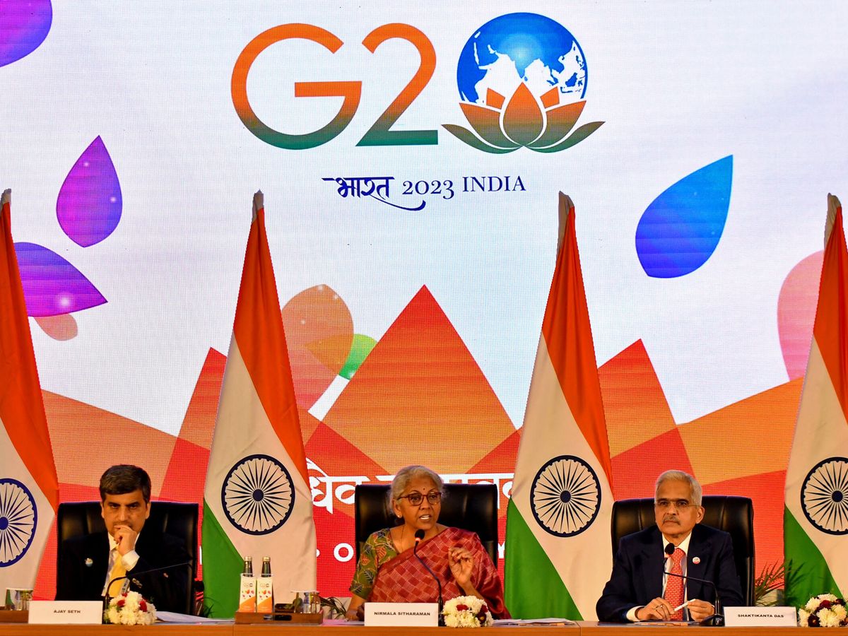 Foto: La ministra de Economía de India, en la reunión del G-20. (Reuters/Samuel Rajkumar)