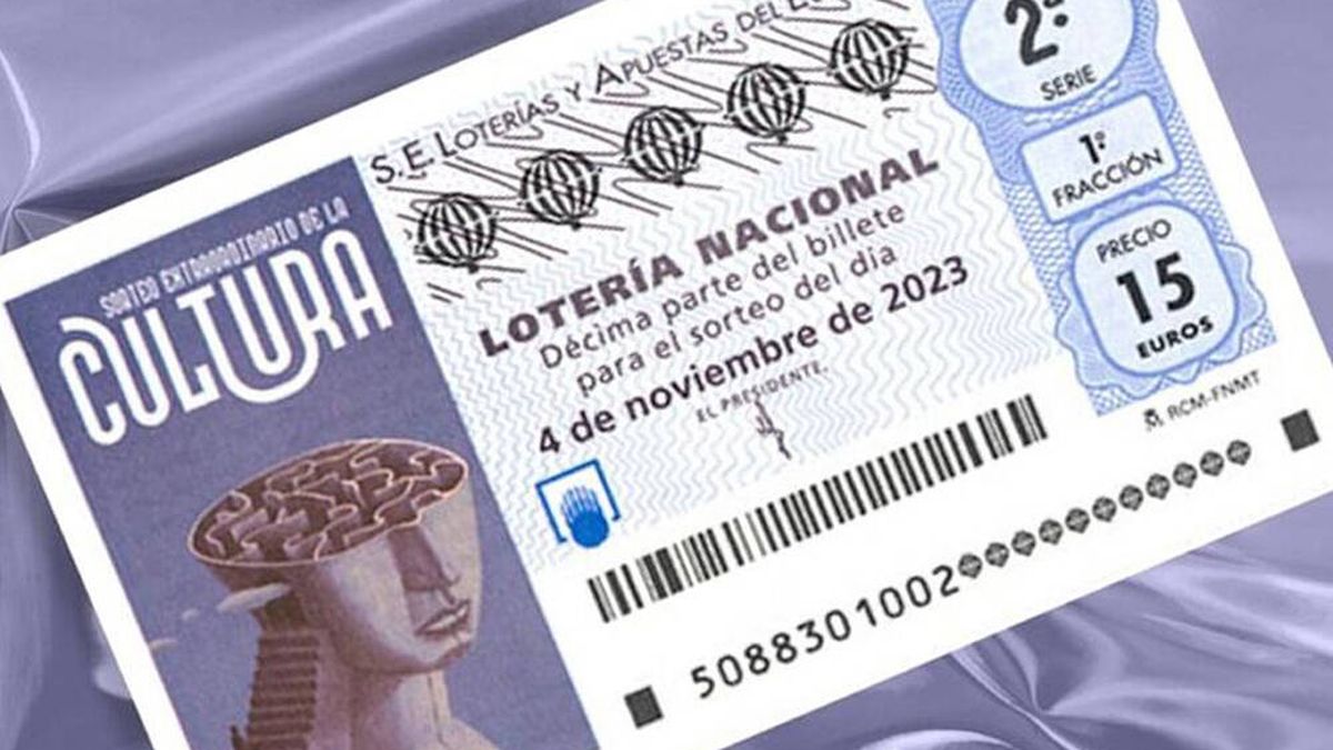 Comprobar Lotería Nacional Extraordinaria de la Cultura hoy 4 de noviembre de 2023