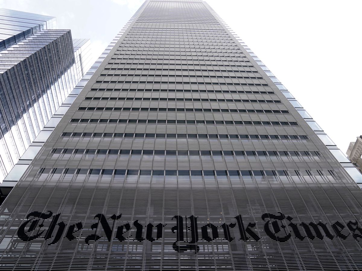 Foto: La sede de 'The New York Times', en Nueva York. (Reuters/Carlo Allegri)