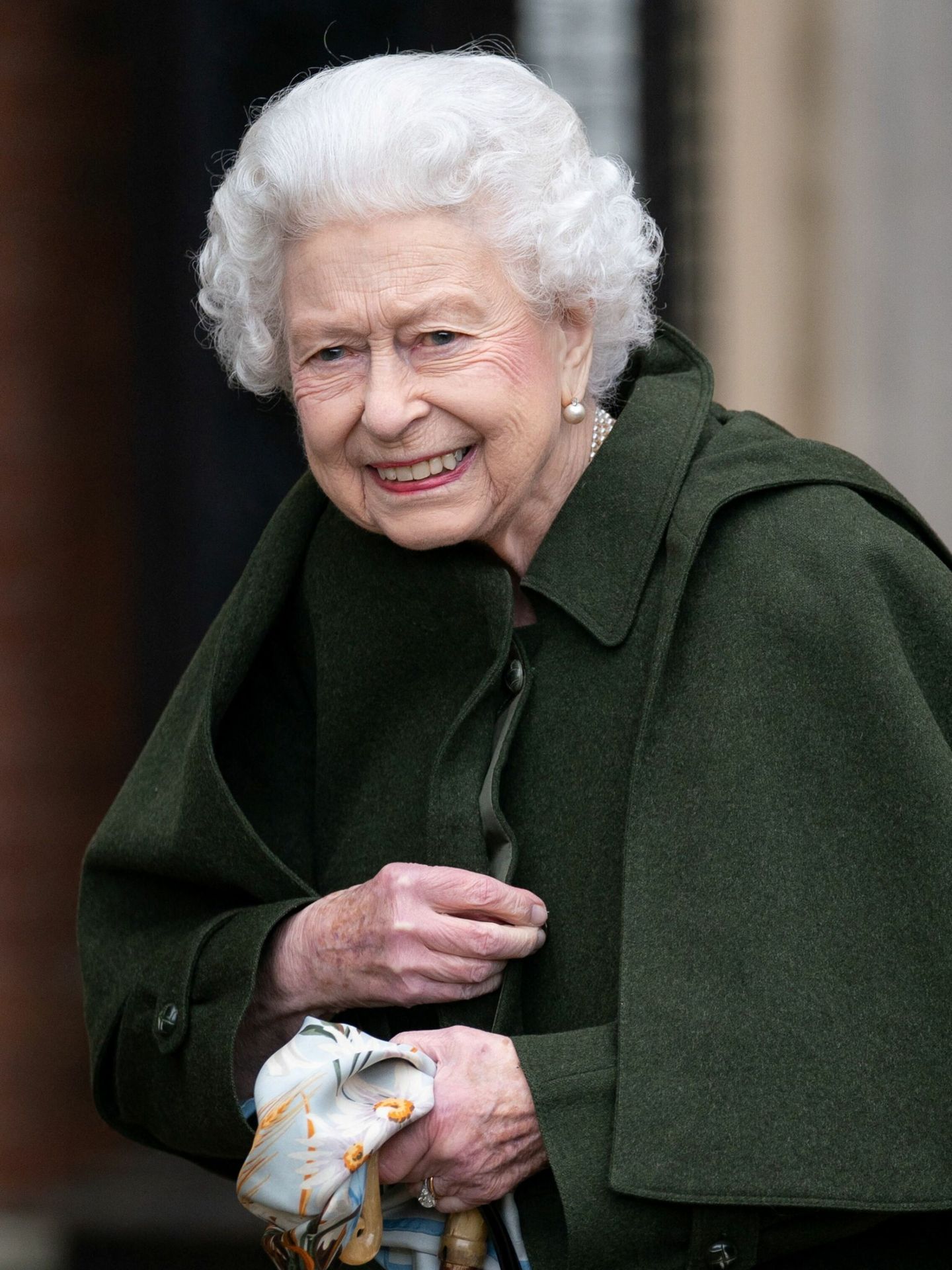Isabel II, este mes de febrero en Sandringham. (Reuters/Joe Giddens)