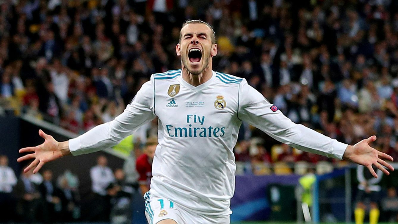 Foto: Bale celebra su gol de chilena al Liverpool. (Reuters/Hannah McKay)