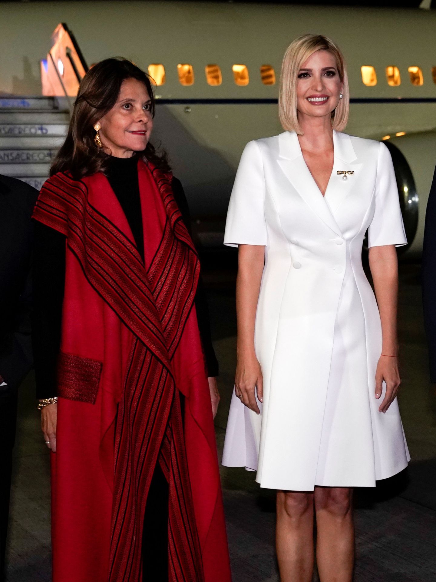 Ivanka Trump junto a Marta Ramírez, vicepresidenta de Colombia. (Reuters)