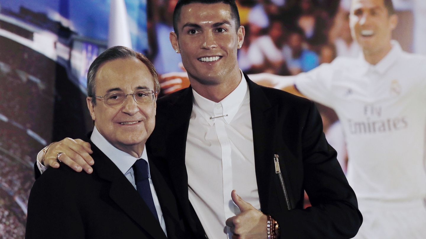 Las relaciones entre Cristiano Ronaldo y Florentino Pérez han sufrido muchos altibajos. (EFE)