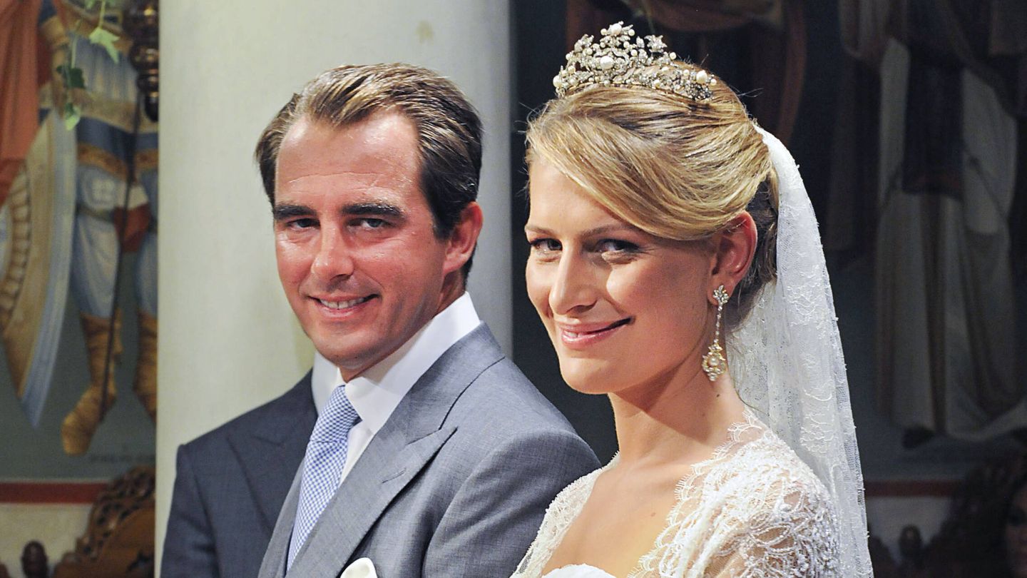 Nicolás y Tatiana de Grecia, en su boda. (Gtres)