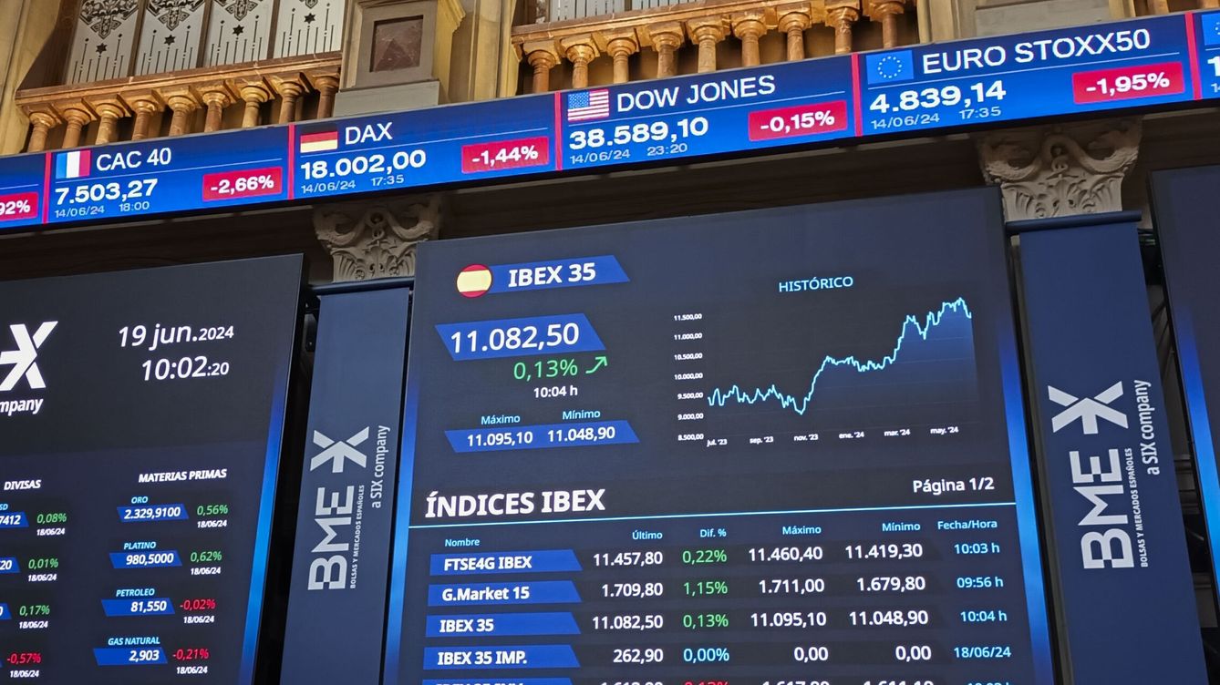 Foto: Bolsa e Ibex 35, en directo | Última hora de los mercados (EFE /Andrea Gallego )